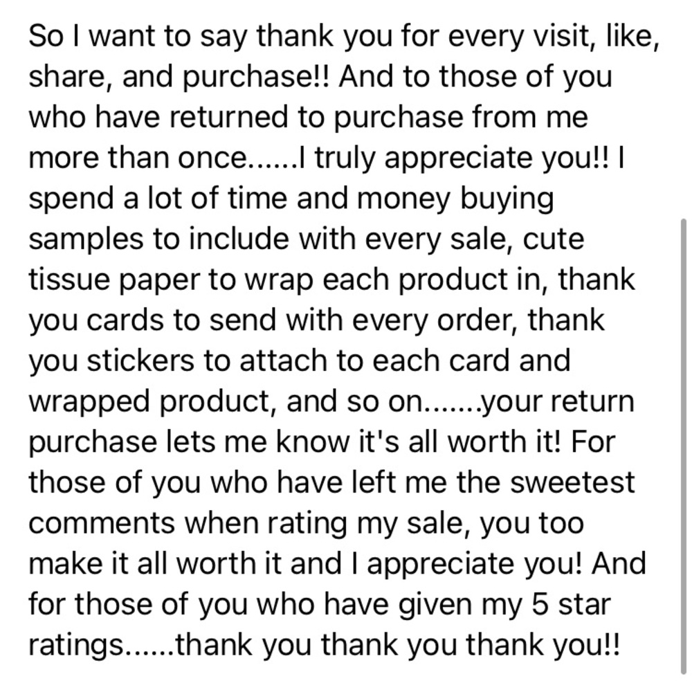 A small note from me to you ❤️ - Picture 4 of 6